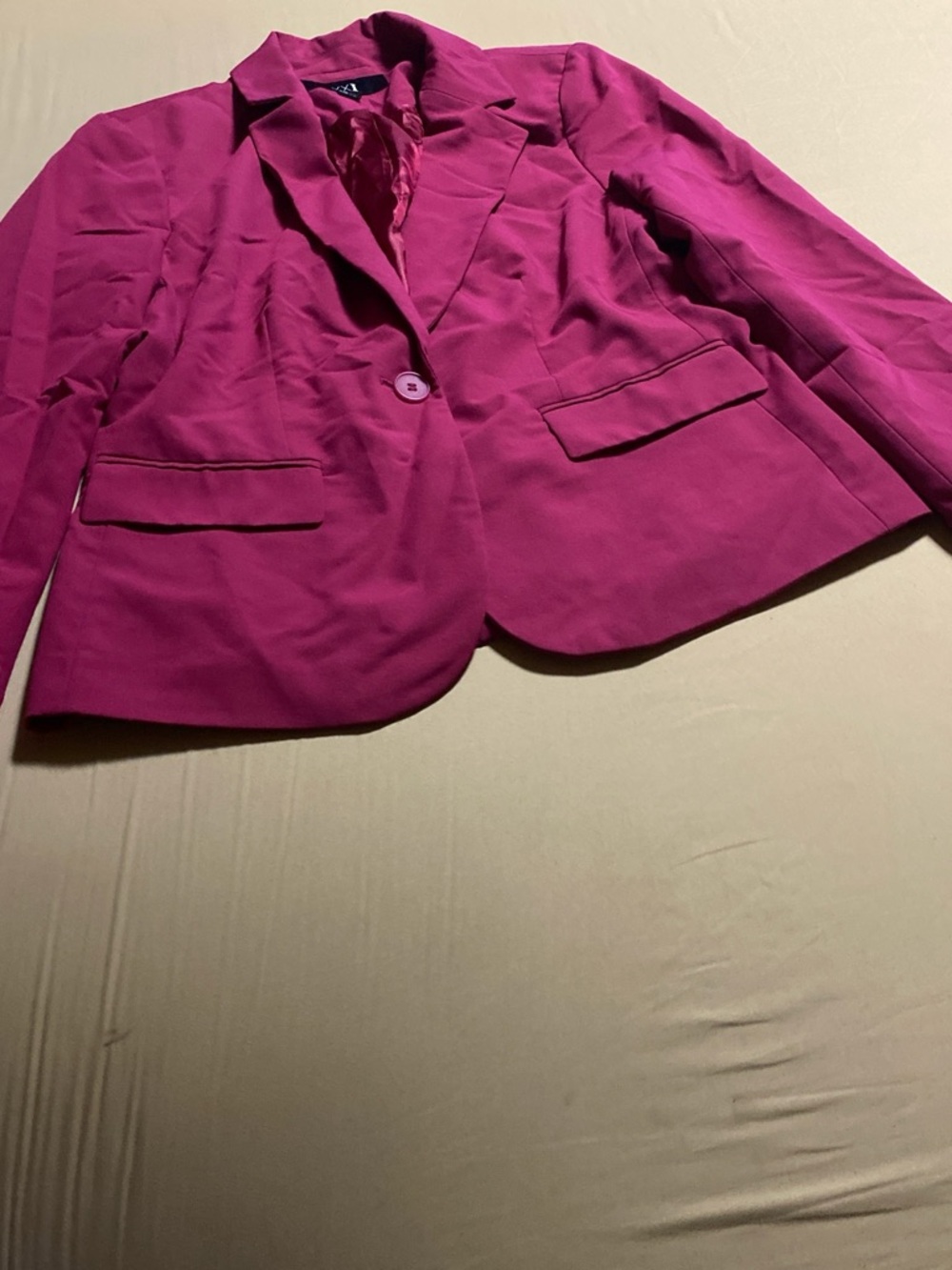 Akribos XXIV Fuchsia Single-Button Blazer